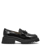 Półbuty damskie - Badura Loafersy WFA2487-1Z Czarny - miniaturka - grafika 1
