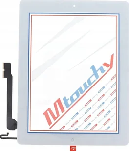 Samsung MUSTTBY Ekran dotykowy + taśma klejąca + Home do iPAD 4 biały - Akcesoria do tabletów i e-booków - miniaturka - grafika 1