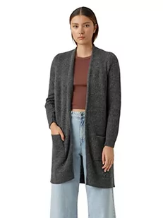 bestseller a/s Damski kardigan VVMJACA LS Open Cardigan NOOS z dzianiny, ciemny szary melanż, XL - Swetry damskie - miniaturka - grafika 1