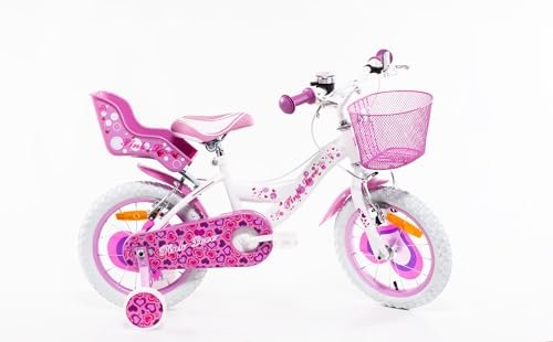 SCH Pink Love rower dziecięcy, biały, 14
