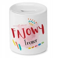 Skarbonki - Skarbonka Dla Trenera na Urodziny na Prezent z Nadrukiem ze Zdjęciem + Opakowanie na prezent (wzór 01) - miniaturka - grafika 1