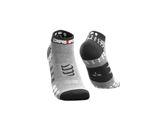 COMPRESSPORT Skarpetki do biegania krótkie ProRacing Socks v3.0 szare - Skarpetki sportowe męskie - miniaturka - grafika 3