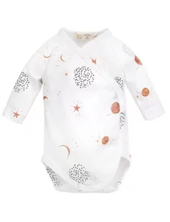 Body dla niemowląt - Yosoy Body niemowlęce z długim rękawem bawełna organiczna Sky Stars, Rozmiar: 68 - grafika 1