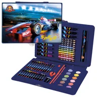 Przybory szkolne - Derform Zestaw artystyczny, plastyczny w walizce - Race Team Wyścigówka - miniaturka - grafika 1