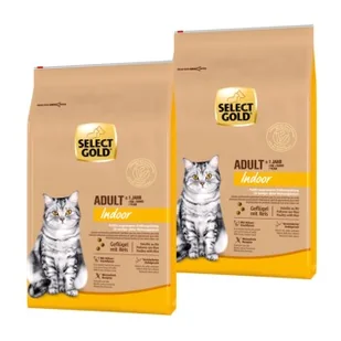 SELECT GOLD Adult Indoor Drób z ryżem 2x10 kg - Mokra karma dla kotów - miniaturka - grafika 1