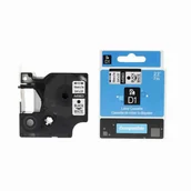 Papier do drukarek - Taśma zamiennik Dymo 45803, S0720830, 19mm x 7m, czarny druk / biały podkład - miniaturka - grafika 1