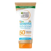 Balsamy i kremy do opalania - Garnier Ambre Solaire Kids Advanced Sensitive Hypoallergenic Milk SPF50+ preparat do opalania ciała 175 ml dla dzieci - miniaturka - grafika 1