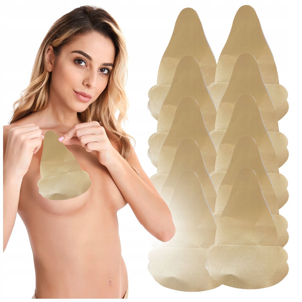 10x PLASTRY PODNOSZĄCE BIUST MODELUJĄCE PIERSI PUSH UP LIFTING PARA B - C