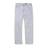 Spodenki męskie - Volcom Męskie spodnie jeansowe Solver, jasnoniebieskie, 31 szer. x 32 l, Jasnoniebieski, 31W / 32L - miniaturka - grafika 1