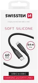 Kable USB - Swissten Soft Silicone USB-C - USB-C 60W Cable 0.4m - miniaturka - grafika 1