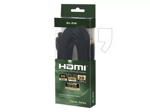 BLOW Prolech Przył.HDMI-HDMI CLASSIC płaskie 3m (CBSS4-10) - Kable - miniaturka - grafika 1