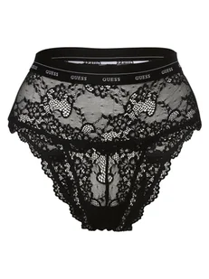 GUESS - Stringi damskie, czarny - Majtki damskie - miniaturka - grafika 1
