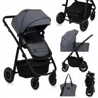 Wózki dziecięce - Wózek wielofunkcyjny 2w1 gondola XXL spacerówka do 4 lat Lionelo Amber Plus - miniaturka - grafika 1