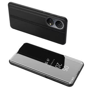 Hurtel Clear View Case etui Honor X8 pokrowiec z klapką czarne - Etui i futerały do telefonów - miniaturka - grafika 1