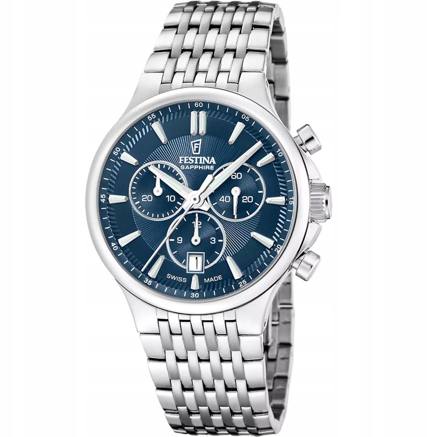 Zegarek Festina Zegarek męski Festina F20093-2 srebrny