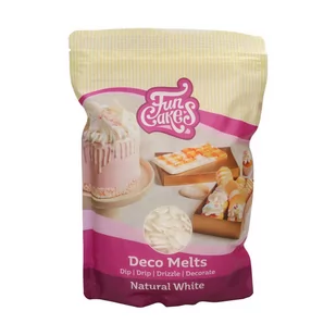 Pastylki Deco Melts NATURALNIE BIAŁE FunCakes, 1 kg - Dodatki do ciast w proszku - miniaturka - grafika 1