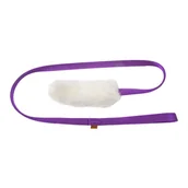 Zabawki dla psów - Dingo Szarpak Naturalne Futro Owcze Dł.taśma Fiol - miniaturka - grafika 1