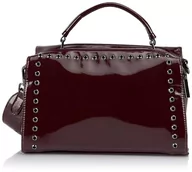 Torebki damskie - NALLY Damska torba na ramię, bordowa, bordowy - miniaturka - grafika 1