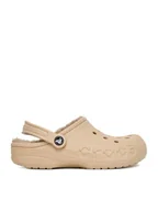 Klapki i japonki damskie - Crocs Klapki C-BAYA LINED CLOG 205969-2ZM Beżowy - miniaturka - grafika 1