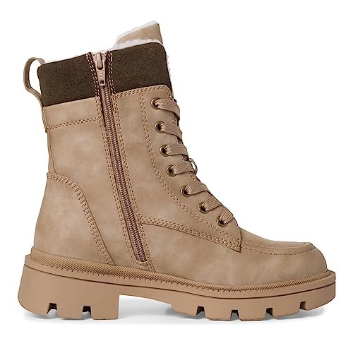 Jana Damskie buty Softline 8-26276-41, wygodne, szerokie buty, wodoodporne, antypoślizgowe, z ciepłą podszewką, szarobrązowy, 40 EU Weit