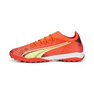 Piłka nożna - PUMA Męskie buty piłkarskie Ultra Match Tt, Fiery Coral Fizzy Light Puma Black, 36 EU - miniaturka - grafika 1