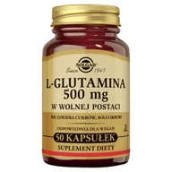Witaminy i minerały - Solgar L-Glutamina 50 Kapsułek - miniaturka - grafika 1