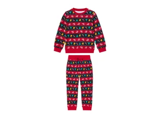 lupilu® Dres świąteczny dziewczęcy z bawełny, 2-częściowy (110/116, Czerwony) - Spodnie i spodenki dla dziewczynek - miniaturka - grafika 1