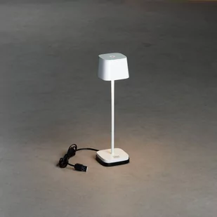 Konstsmide Lampa stołowa LED Capri-Mini zewnętrzna, biała - Lampy ogrodowe - miniaturka - grafika 1
