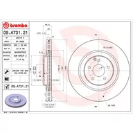 Tarcze hamulcowe - Tarcza hamulcowa BREMBO 09.A731.21 - miniaturka - grafika 1