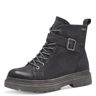 Kozaki damskie - Tamaris Comfort damskie buty z podszewką Tex i Extra Grip, modne kozaki, antracytowe, 41 EU, antracytowy, 41 EU - miniaturka - grafika 1