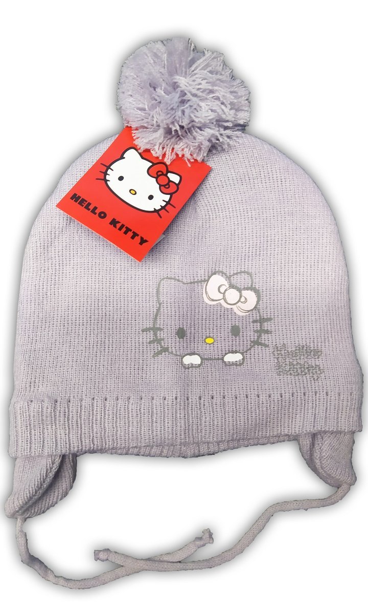 Czapka Zimowa Wiązana Hello Kitty Fiolet 48 Baby