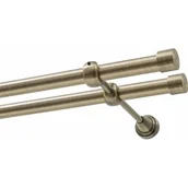 Karnisze - Karnisz DECASTYL Luna Podwójny 160 cm Mosiądz antyczny - miniaturka - grafika 1