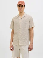 Koszule męskie - Jack & Jones Koszula "Luke" w kolorze beżowym - miniaturka - grafika 1