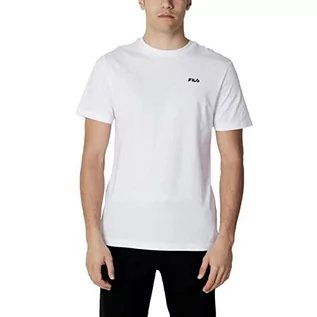 Koszulki męskie - FILA Męski t-shirt BERLOZ Bright White, L, Bright White, L - grafika 1