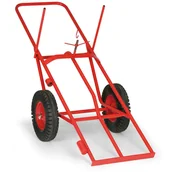 Wózki magazynowe - B2B Partner Wózek na 2 butle ciśnieniowe 1200-1600 mm 1541 - miniaturka - grafika 1