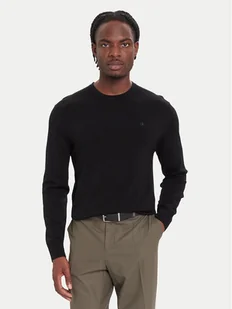 Calvin Klein Sweter LV04LB305G Czarny Regular Fit - Swetry męskie - miniaturka - grafika 1