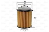 Filtry oleju - Filtr oleju Valeo 586618 - miniaturka - grafika 1