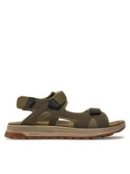Sandały męskie - Clarks Sandały Atl Trek Sun 26170322 Khaki - miniaturka - grafika 1