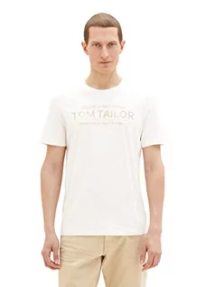 Koszulki męskie - TOM TAILOR T-shirt męski, 18592 – Vintage Beige, M - grafika 1