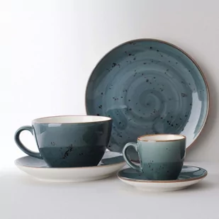 Fine Dine SPODEK ARANDO 11,5 cm DO FILIŻANKI DO ESPRESSO PORCELANA SZARA EARTH COLOURS - Talerze - miniaturka - grafika 4