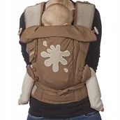 Nosidełka dla dzieci - Bondolino Popelina brązowe z kleksem - miniaturka - grafika 1