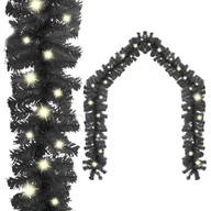 Ozdoby bożonarodzeniowe - vidaXL vidaXL Girlanda świąteczna z lampkami LED 20 m czarna 329191 - miniaturka - grafika 1