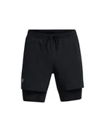 Spodenki damskie - Under Armour UA tkane szorty Wdmk, Castlerock/białe, XL - miniaturka - grafika 1