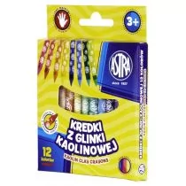 Astra TARGI Kredki z glinki kaolinowej Astra 12 kolorów Astra TARGI AE517AST - Przybory szkolne - miniaturka - grafika 1