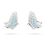 Kolczyki - Kolczyki Swarovski - Lilia, Butterfly, Blue, Silver 5662183 - miniaturka - grafika 1
