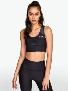 Biustonosze dla dziewczynek - RVCA MATTE SHINE BRA black biustonosz bez fiszbiny - L - grafika 1