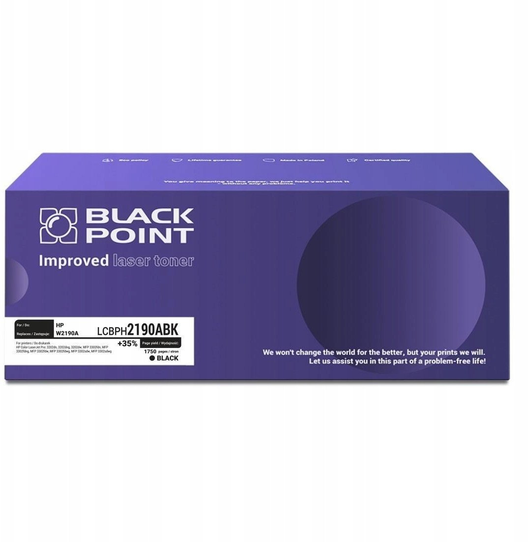 [LCBPH2190ABK] Toner Black Point Color HP W2190A BLH2190ABKBW