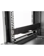 Szafy rack - DeLOCK 19 mounting rail, length adjustable 368 - 600 mm for network cabinet, mounting rails Kolor: CZARNY, 2 pieces, 1 height unit - miniaturka - grafika 1