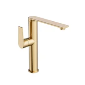 Baterie umywalkowe - Valvex Bateria umywalkowa wysoka złota 27 cm Alto - miniaturka - grafika 1