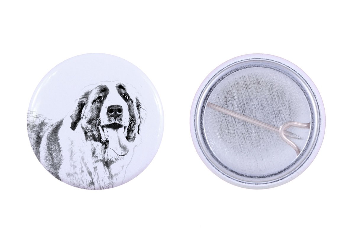 Bernardyn, Pies św. Bernarda - przypinka z twoim psem, dodaj własne foto, marka Art-Dog